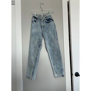 Vintage 80s No Excuses High Waisted Acid Wash Jeans